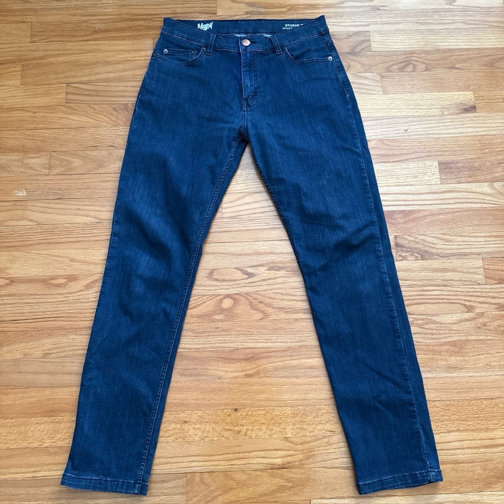 Mugsy Jeans‎ Mens 33/32 Blue Studio Blues Classic Mugsy Fit Slim Style FLX3NSB
